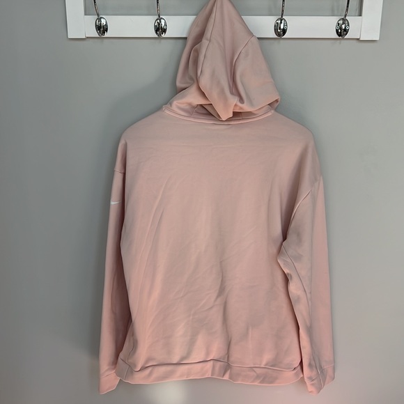 Baby Pink Nike Fleece Hooded Sweatshirt - Picture 9 of 10